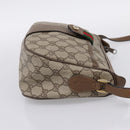GUCCI GG Supreme Web Sherry Line Bag PVC Beige Gold 89 02 032 Auth 199582-4