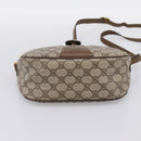 GUCCI GG Supreme Web Sherry Line Bag PVC Beige Gold 89 02 032 Auth 199582-5