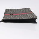 GUCCI GG Caleido Web Sherry Line Clutch Bag PVC Beige Silver 429004 Auth 199583A-5