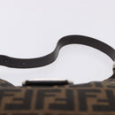 FENDI Zucca Canvas Mamma Baguette Shoulder Bag Brown Black Auth 199587V-8