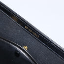 GUCCI Bamboo Hand Bag Leather Black Gold 99 00 0633 Auth 199588V-11