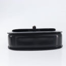 GUCCI Bamboo Hand Bag Leather Black Gold 99 00 0633 Auth 199588V-5