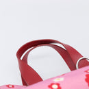 Miu Miu Hand Bag Canvas 2way Pink Gold Auth 199590M-14