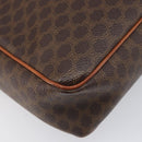 CELINE Macadam Canvas Shoulder Bag PVC Leather Brown Gold Auth 199592A-16