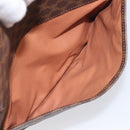 CELINE Macadam Canvas Shoulder Bag PVC Leather Brown Gold Auth 199592A-22