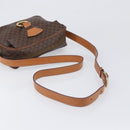 CELINE Macadam Canvas Shoulder Bag PVC Leather Brown Gold Auth 199592A-7