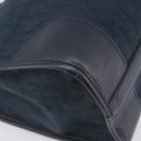Christian Dior Trotter Canvas Hand Bag Navy Gold Auth 199593-16