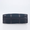Christian Dior Trotter Canvas Hand Bag Navy Gold Auth 199593-5
