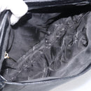 Salvatore Ferragamo Gancini Shoulder Bag Leather Black Gold Auth 199594-19