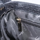 Salvatore Ferragamo Gancini Shoulder Bag Leather Black Gold Auth 199594-22