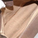 GUCCI GG Supreme Web Sherry Line Bag PVC Beige Gold 116 02 076 Auth 199596-9