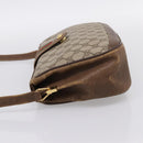 GUCCI GG Supreme Web Sherry Line Bag PVC Beige Gold 116 02 076 Auth 199596-3