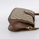 GUCCI GG Supreme Web Sherry Line Bag PVC Beige Gold 116 02 076 Auth 199596-4