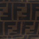 FENDI Zucca Canvas Tote Bag Brown Black Auth 199597-10