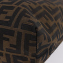 FENDI Zucca Canvas Tote Bag Brown Black Auth 199597-12