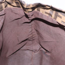 FENDI Zucca Canvas Tote Bag Brown Black Auth 199597-18