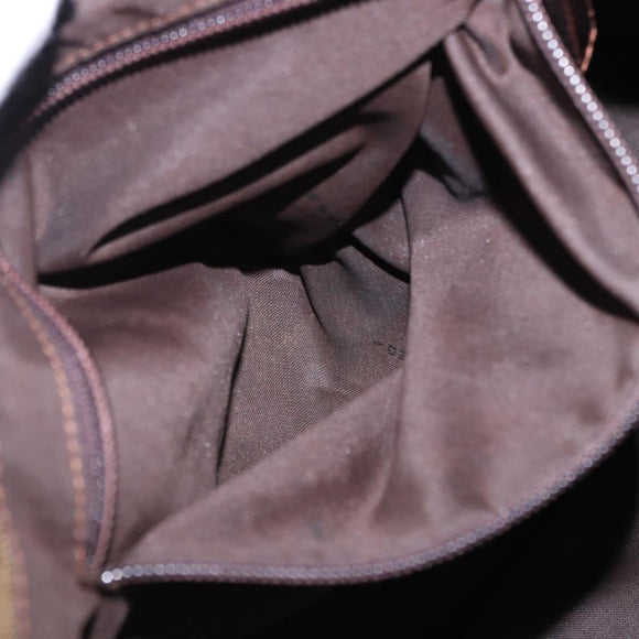 FENDI Zucca Canvas Tote Bag Brown Black Auth 199597