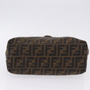 FENDI Zucca Canvas Tote Bag Brown Black Auth 199597-9