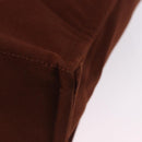 HERMES Fourre Tout GM Hand Bag Canvas Brown Silver Auth 199606A-16