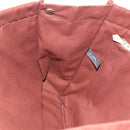 HERMES Fourre Tout GM Hand Bag Canvas Brown Silver Auth 199606A-19