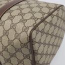 GUCCI GG Supreme Boston Bag PVC Beige Gold 002 123 6842 Auth 199609-16