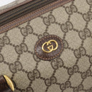 GUCCI GG Supreme Boston Bag PVC Beige Gold 002 123 6842 Auth 199609-18