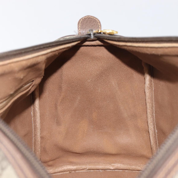 GUCCI GG Supreme Boston Bag PVC Beige Gold 002 123 6842 Auth 199609
