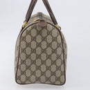 GUCCI GG Supreme Boston Bag PVC Beige Gold 002 123 6842 Auth 199609-3