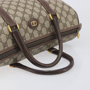 GUCCI GG Supreme Boston Bag PVC Beige Gold 002 123 6842 Auth 199609-7