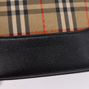 BURBERRY Nova Check Hand Bag Canvas Beige Auth 199610-17