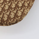 Christian Dior Trotter Canvas Shoulder Bag Beige Gold Auth 199611-12