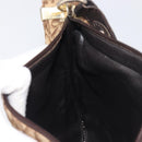 Christian Dior Trotter Canvas Shoulder Bag Beige Gold Auth 199611-18