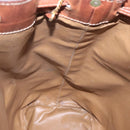 CELINE Macadam Canvas Shoulder Bag PVC Leather Brown Gold Auth 199612-19