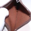 CELINE Macadam Canvas Shoulder Bag PVC Leather Brown Gold Auth 199612-23
