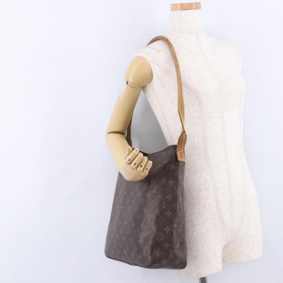 LOUIS VUITTON Monogram Looping GM Shoulder Bag M51145 LV Auth 199613