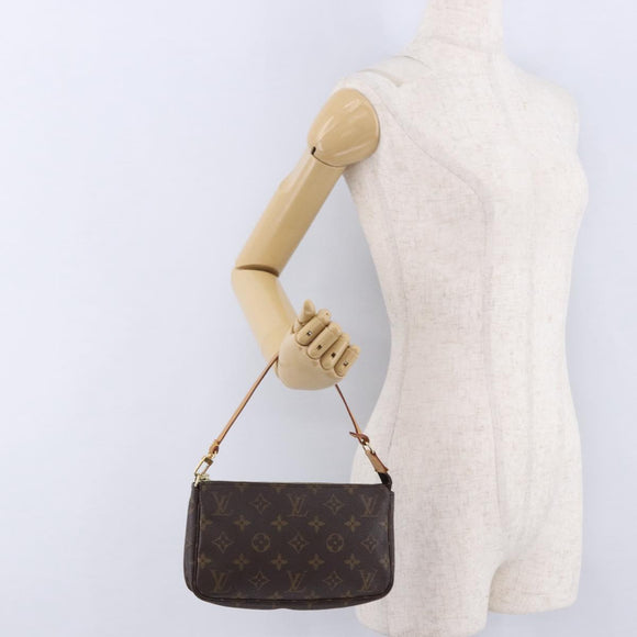 LOUIS VUITTON Monogram Pochette Accessoires Pouch M51980 LV Auth 199614V
