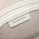 BURBERRY Nova Check Shoulder Bag Canvas Beige Silver Auth 199616-17