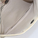 BURBERRY Nova Check Shoulder Bag Canvas Beige Silver Auth 199616-23
