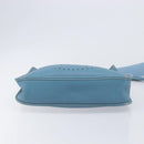 HERMES Evelyn 3PM Shoulder Bag Leather Blue Auth 199617V-10