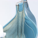 HERMES Evelyn 3PM Shoulder Bag Leather Blue Auth 199617V-20