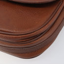 Burberrys Shoulder Bag Leather Brown Gold Auth 199618-9