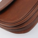 Burberrys Shoulder Bag Leather Brown Gold Auth 199618-14