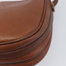 Burberrys Shoulder Bag Leather Brown Gold Auth 199618-15