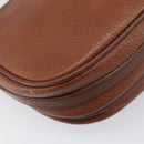 Burberrys Shoulder Bag Leather Brown Gold Auth 199618-16