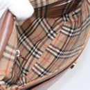 Burberrys Shoulder Bag Leather Brown Gold Auth 199618-11