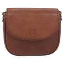 Burberrys Shoulder Bag Leather Brown Gold Auth 199618-13