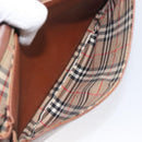 Burberrys Shoulder Bag Leather Brown Gold Auth 199618-21