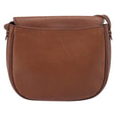 Burberrys Shoulder Bag Leather Brown Gold Auth 199618-2