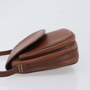 Burberrys Shoulder Bag Leather Brown Gold Auth 199618-4