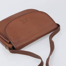 Burberrys Shoulder Bag Leather Brown Gold Auth 199618-6